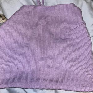 Purple crop top